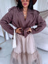 "CHOCO SPRITZ" - suede-like jacket